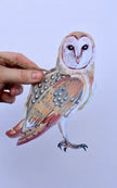 Woodland animals illustrated paper garland - owl, rabbit, bobcat, deer, mouse, and squirrel forest creatures banner -