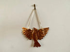 Bird Handmade Embossed Pressed Copper or Tin Wall Decoration in Folk art style