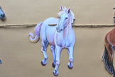 Horse Garland - illustrated paper garland - equestrian party decor - horse lover gift - horse nursery - cowgirl gift