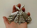 Moth Handmade Embossed Pressed Copper or Tin Wall Decoration