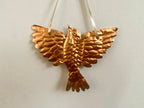 Bird Handmade Embossed Pressed Copper or Tin Wall Decoration in Folk art style