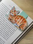 Illustrated Cats Magnetic Bookmarks - set of 3 handmade bookmarks