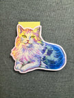 Illustrated Cats Magnetic Bookmarks - set of 3 handmade bookmarks