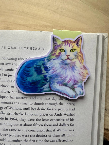 Illustrated Cats Magnetic Bookmarks - set of 3 handmade bookmarks