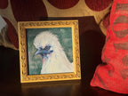 Silkie Chicken Art Print: Fluffy White Chicken Illustration