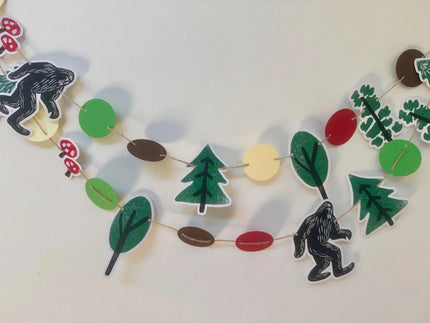 Bigfoot Garland Kit - colorful outdoorsy decor