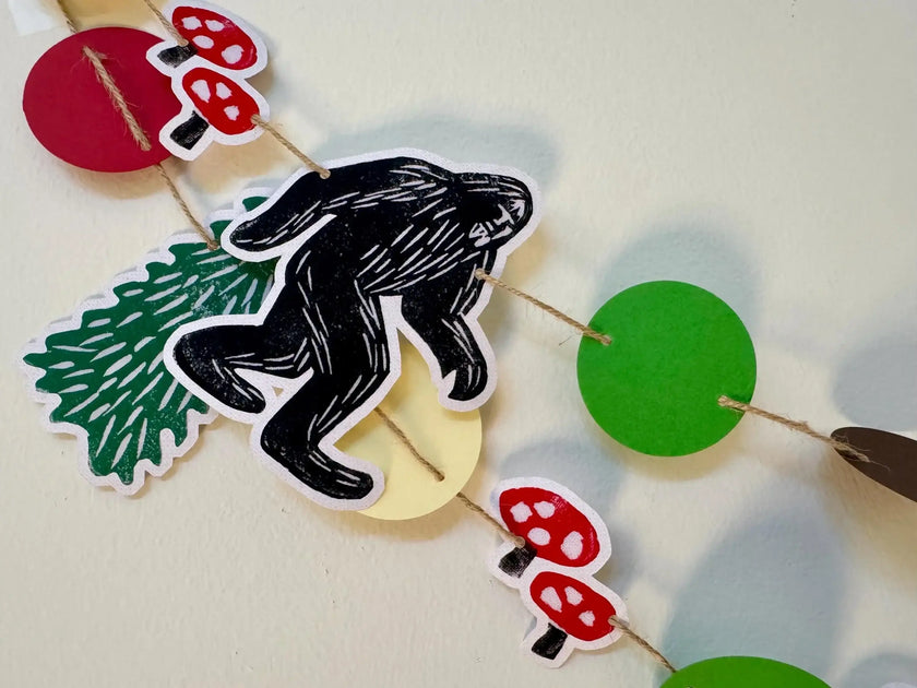 Bigfoot Garland Kit - colorful outdoorsy decor
