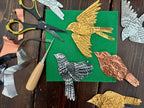 Tin Year Anniversary Gift - DIY Tin Embossing Craft Kit - makes tin garland, ornaments, and decorations
