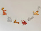 Rabbits DIY Tin Embossing Kit - DIY embossed metal foil craft kit - makes tin garland, ornaments & decorations - Easter crafting party kit