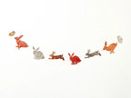 Rabbits DIY Tin Embossing Kit - DIY embossed metal foil craft kit - makes tin garland, ornaments & decorations - Easter crafting party kit