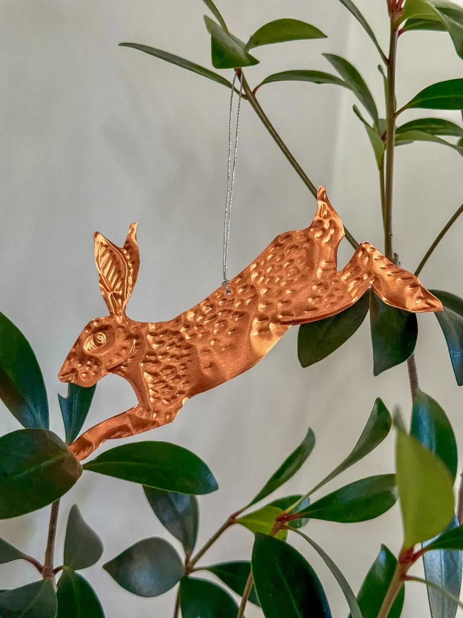 Rabbits DIY Tin Embossing Kit - DIY embossed metal foil craft kit - makes tin garland, ornaments & decorations - Easter crafting party kit