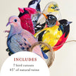 RESERVED - Doves Only custom garland - includes twine and 7 dove cutouts