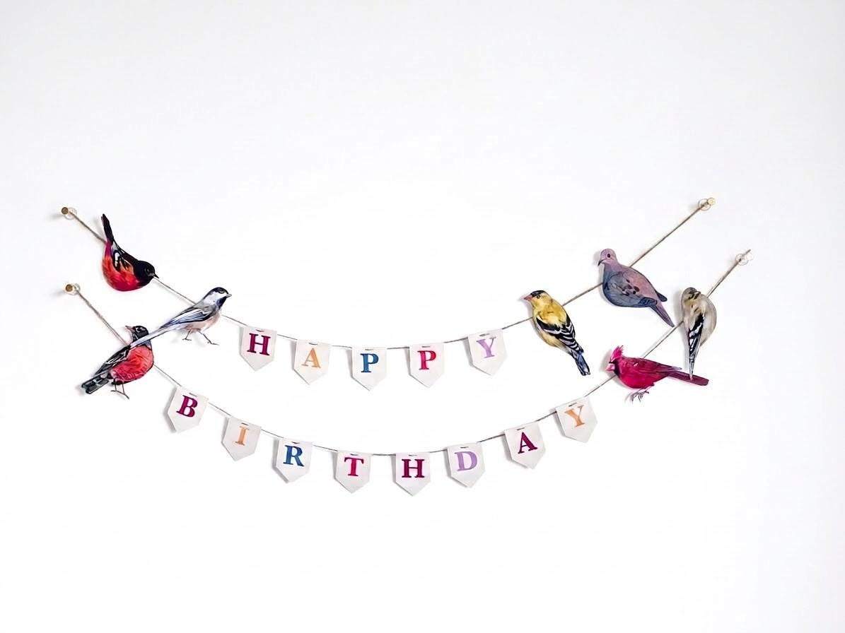 RESERVED - custom retirement bird banner