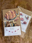 Illustrated Snail Garland, Paper Garden Snail Bunting, Cottagecore Wall Decor, Nature Lover Gift, forest floor bunting