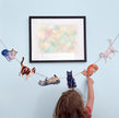 Cats illustrated paper garland