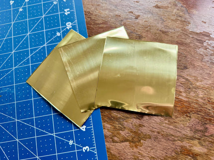 Brass Foil Embossing Sheets-Pack of 3, 6 or 12, Embossing Brass, Art Metal for Embossing Kits, Craft Foil Refills, Metal Embossing Supplies