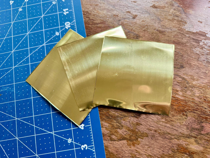 Brass Foil Embossing Sheets-Pack of 3, 6 or 12, Embossing Brass, Art Metal for Embossing Kits, Craft Foil Refills, Metal Embossing Supplies
